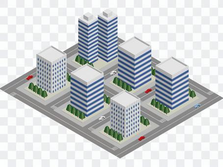 Block of high-rise building (eps version) Block of high-rise building (eps version)