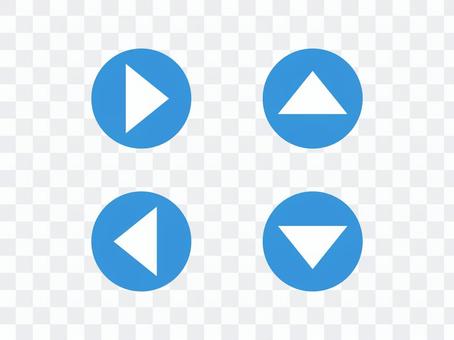 Triangular arrow _ yen (blue) Triangular arrow _ yen (blue)