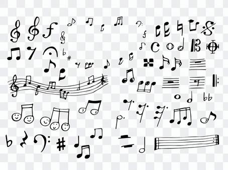 Music symbol hand drawn Music symbol hand drawn