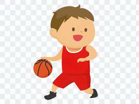 A man playing basketball A man playing basketball