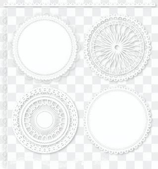 Lace decorative frame / frame / decorative ruling Lace decorative frame / frame / decorative ruling