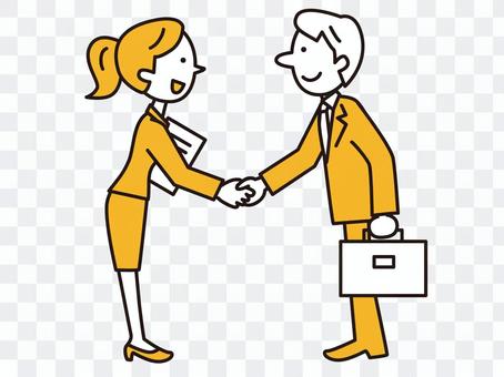 Two people shaking hands Two people shaking hands