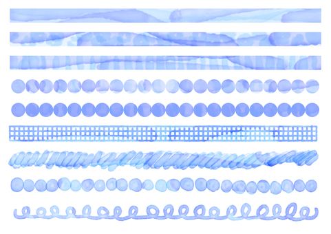 Watercolor line decoration set Watercolor line decoration set