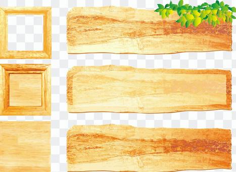 Woodgrain keyboard title title heading frame frame set Woodgrain keyboard title title heading frame frame set