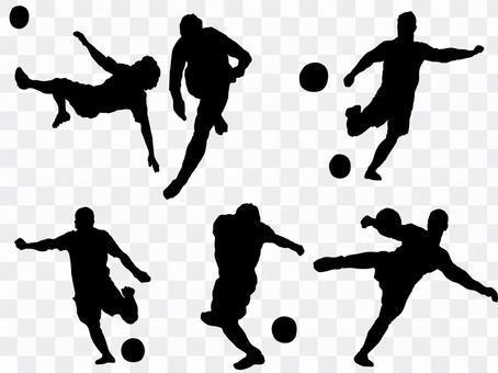 Football silhouette Football silhouette