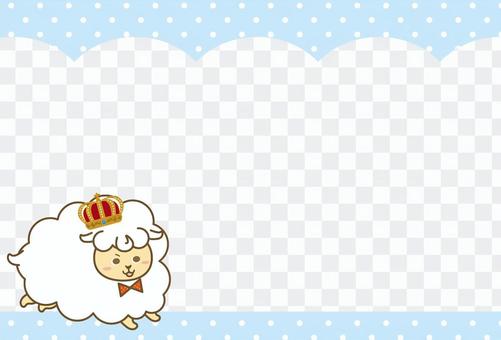 Card crown sheep Card crown sheep