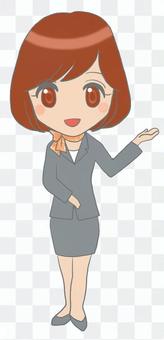 Women in suit shape (information) Women in suit shape (information)