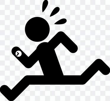 Business scene Late Pictogram Business scene Late Pictogram