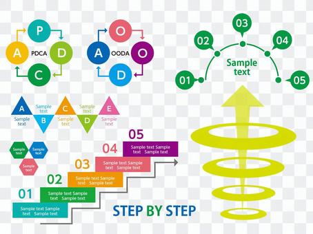 Infographic material for business Infographic material for business
