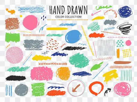 Hand-painted brush / pencil texture Hand-painted brush / pencil texture