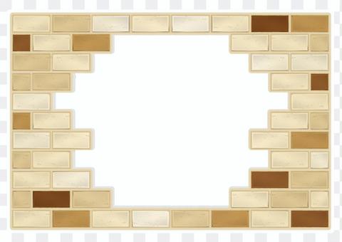 Brown brick frame Brown brick frame