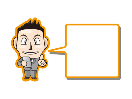 Presenting businessman Presenting businessman
