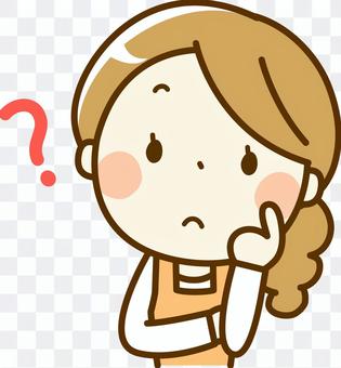 一个担心的家庭主妇 一个担心的家庭主妇