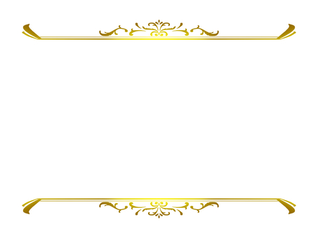 Vintage top and bottom frame (gold) Vintage top and bottom frame (gold)