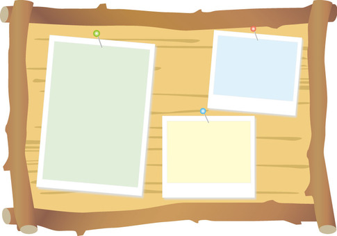 Bulletin board and photo frame Bulletin board and photo frame
