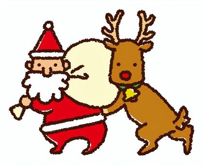 Santa who carries luggage Santa who carries luggage