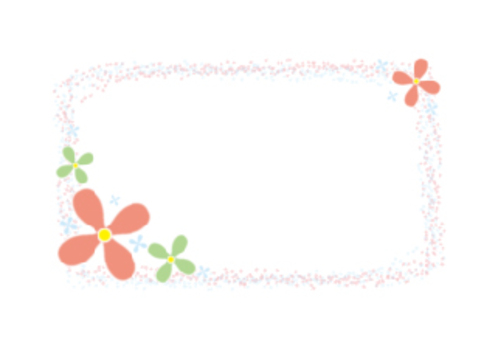 Business card size flower card Business card size flower card