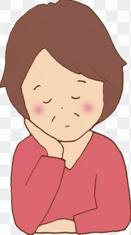 Worried (Mature woman) Worried (Mature woman)