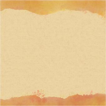Watercolor craft square frame orange Watercolor craft square frame orange