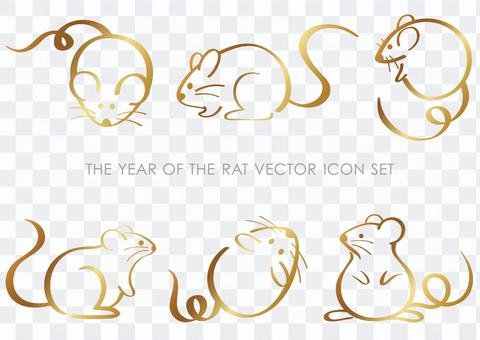 Child year icon illustration set Child year icon illustration set