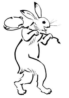 Birds and beasts caricature rabbit transparency Birds and beasts caricature rabbit transparency