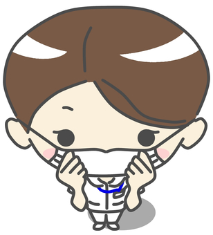 Encourage nurse wearing a mask Encourage nurse wearing a mask