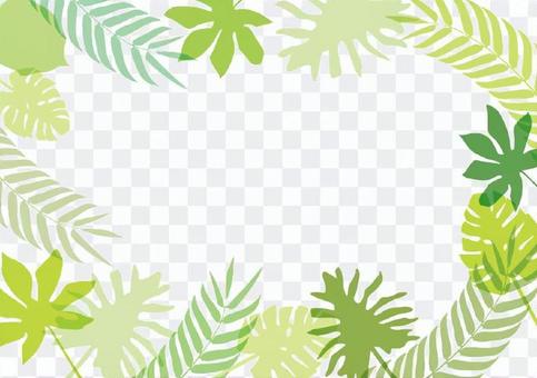 Tropical leaf frame 2 Tropical leaf frame 2