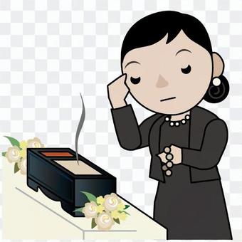 Women who want to burn incense Women who want to burn incense