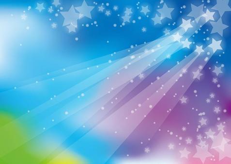 Star image background, A4 horizontal, with paint Star image background, A4 horizontal, with paint