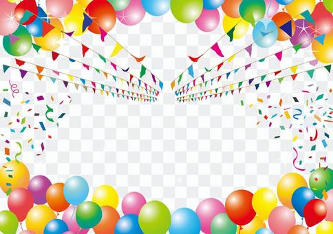 Balloon Balloon Confetti Snow Cover Material Background Flag Wallpaper Balloon Balloon Confetti Snow Cover Material Background Flag Wallpaper