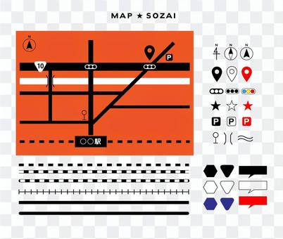 Map material Map material