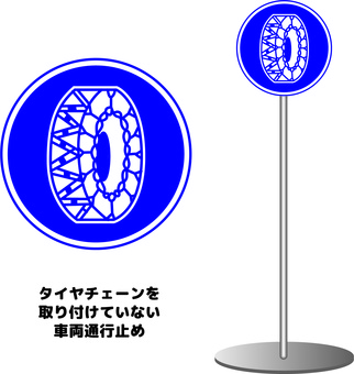 Signs Road signs Tire chains Signs Road signs Tire chains