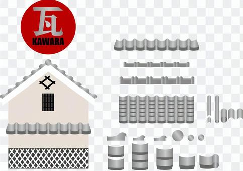 Tile roof production set Tile roof production set