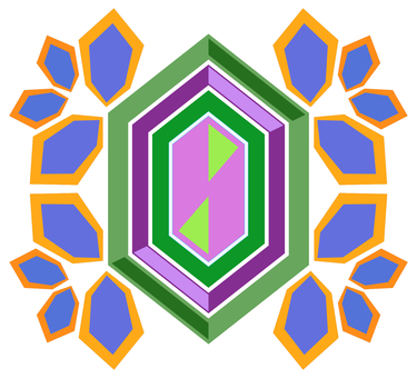 Complementary color Snow crystal Complementary color Snow crystal