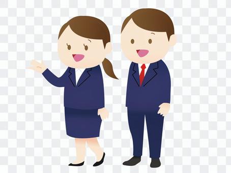 Suit men and women Suit men and women