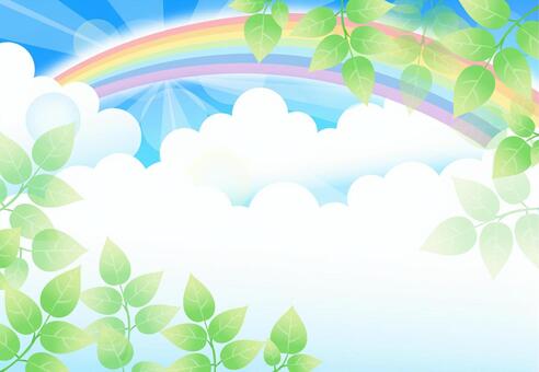 Background Green Rainbow Background Green Rainbow