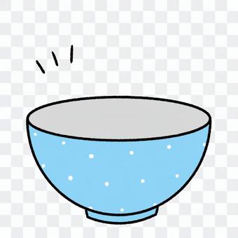 空っぽのお茶碗・可愛い手描き 空っぽのお茶碗・可愛い手描き