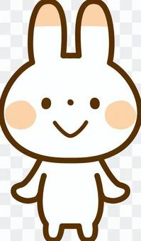 Rabbit standing pose Rabbit standing pose