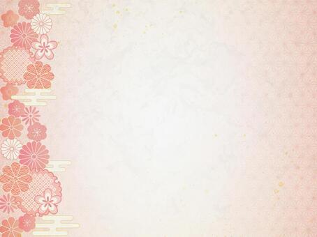 Japanese pattern pink frame Japanese pattern pink frame