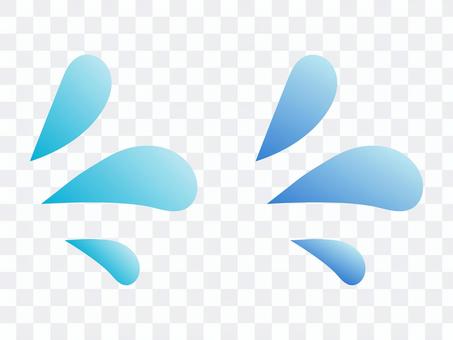 Sweat mark and splash emoji illustration (transparent) Sweat mark and splash emoji illustration (transparent)