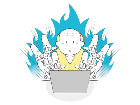Legendary Typing Flame Senior Male Legendary Typing Flame Senior Male