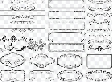 Decorative frame material Decorative frame material
