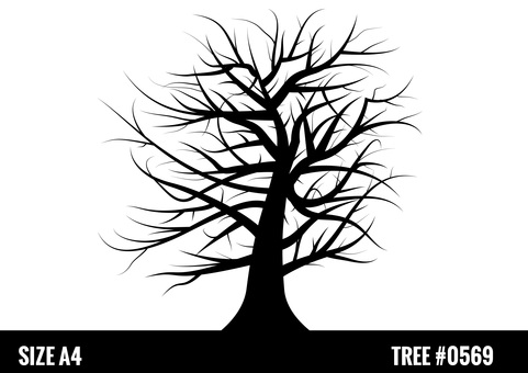 Tree tree silhouette Halloween material Tree tree silhouette Halloween material