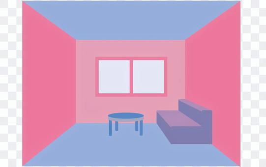 Living room (blue & pink) Living room (blue & pink)
