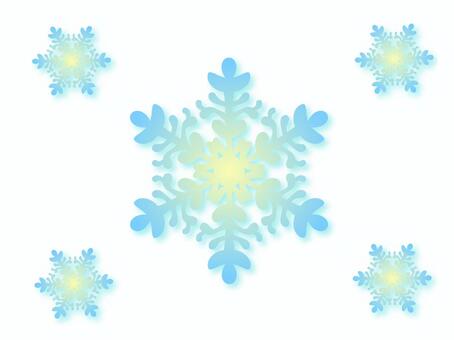 Light blue snow crystal Light blue snow crystal