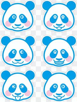Panda (Sky Blue with a cutoff line) Panda (Sky Blue with a cutoff line)