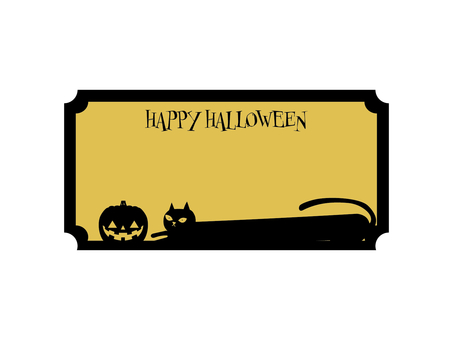 Halloween witch cat card Halloween witch cat card