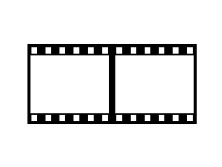 Negative film horizontal 2 frames Negative film horizontal 2 frames