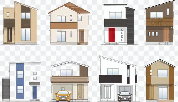 Housing Elevation Simple Modern 02 Housing Elevation Simple Modern 02