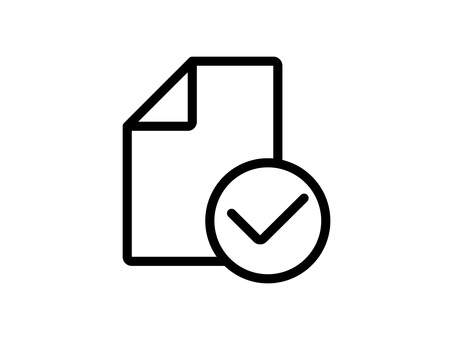 Documents and checkmark icons Documents and checkmark icons